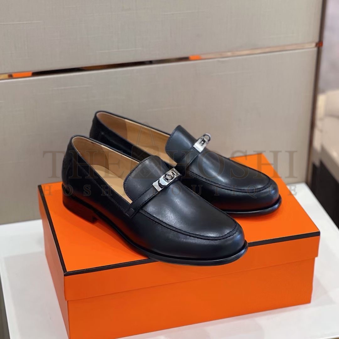 H**me5 Destin Loafers In Noir Calfskin Master Quality
