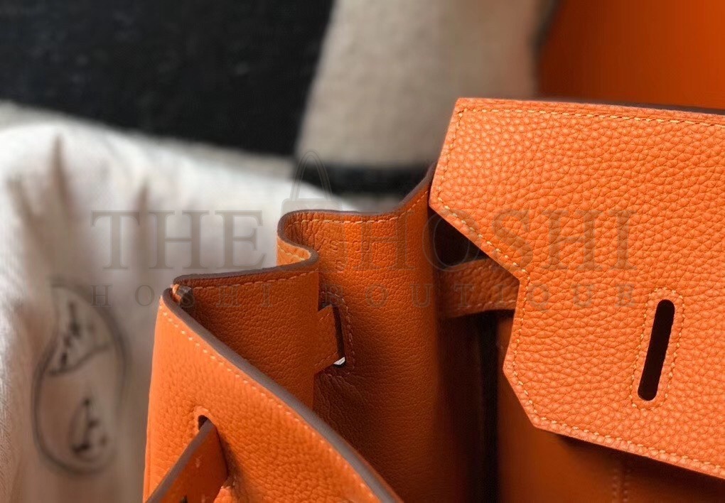 H**me5 Orange Clemence Birkin 35cm Bag Master Quality