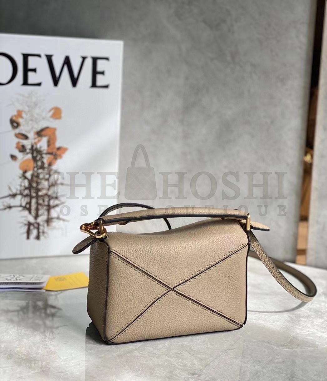 L0ew* Puzzle Mini Bag In Sandy Grained Calfskin Master Quality