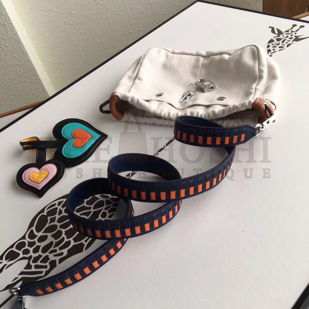 H**me5 Navy Picotin Lock 22cm Braided Handle Bag Master Quality