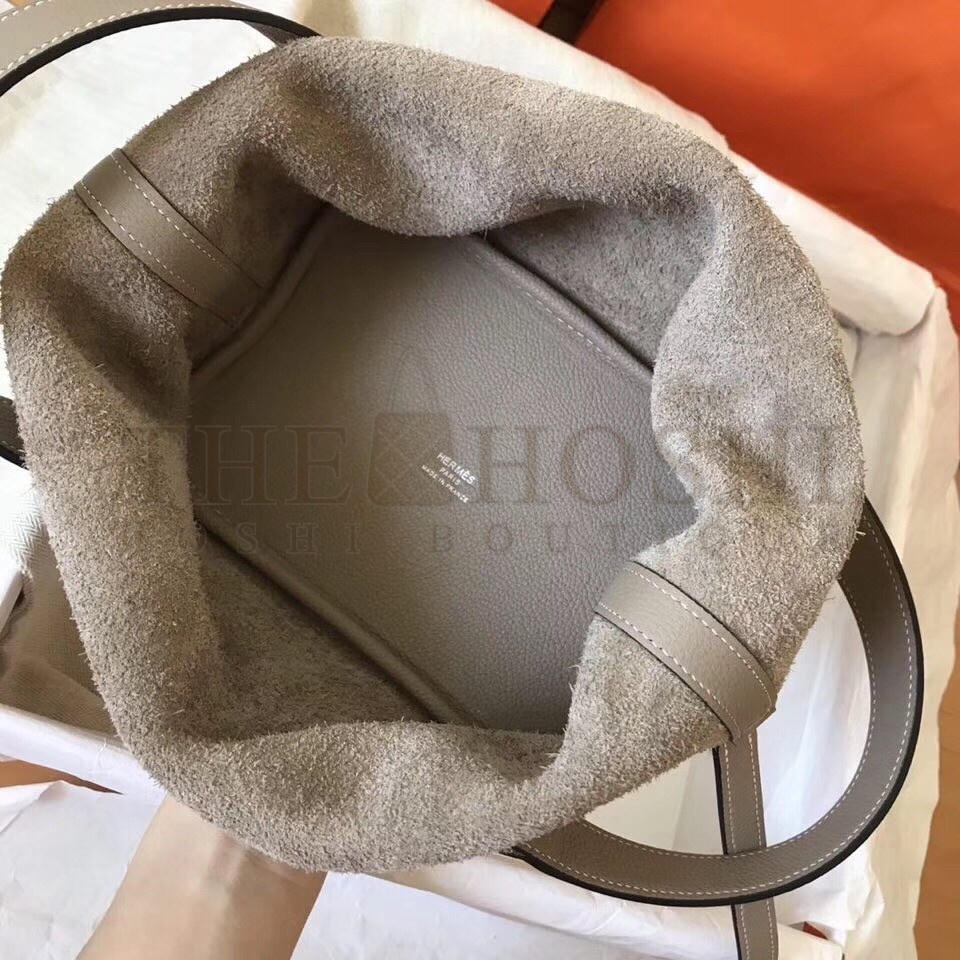 H**me5 Tourterelle Picotin Lock PM 18cm Handmade Bag Master Quality