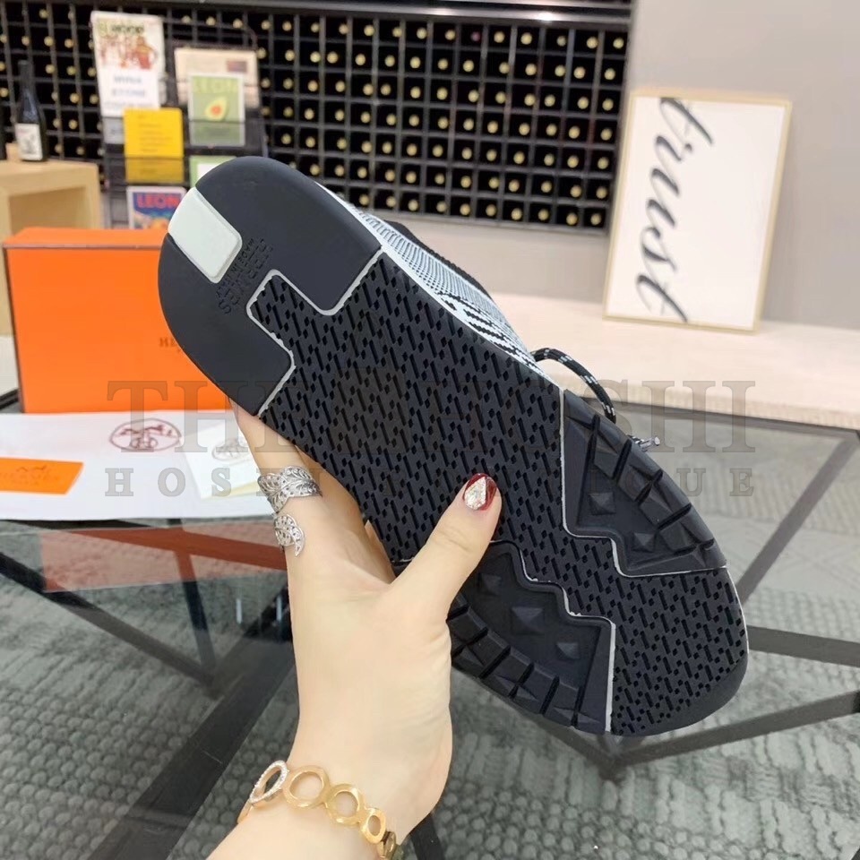 H**me5 Grey Addict Sneakers In Bicolor Knit Master Quality