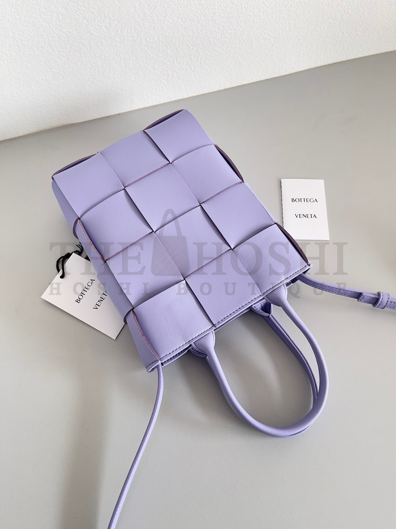 B0tt*ga Ven*ta Mini Cassette Tote Bag In Wisteria Lambskin Master Quality