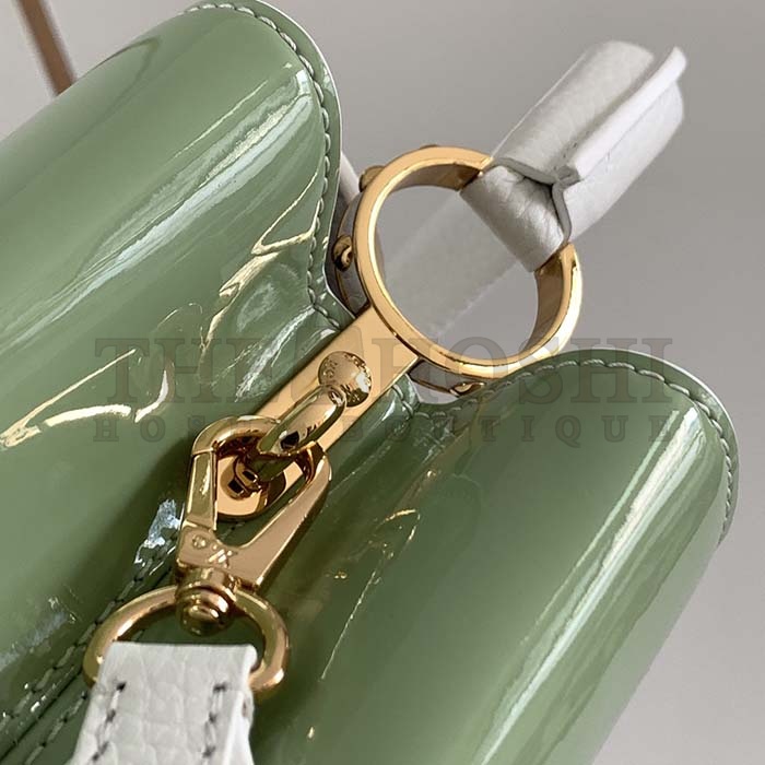 L0vis Vvtt0n LV Women Capucines Mini Handbag Taurillon Patent Leather Smooth Calfskin Master Quality