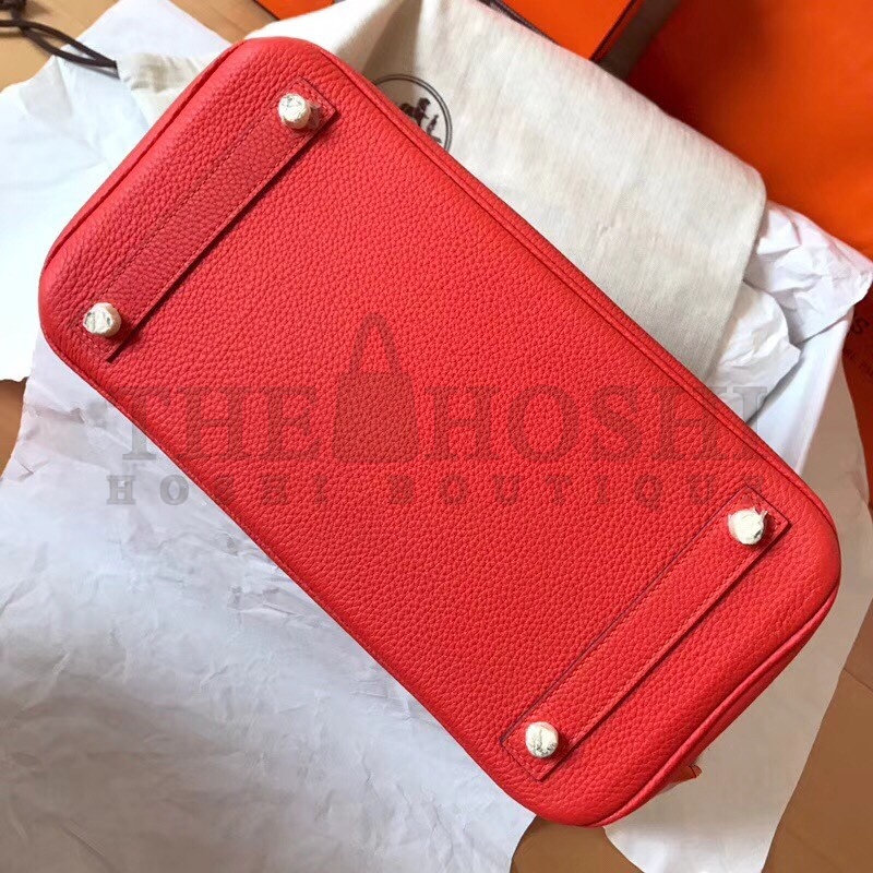 H**me5 Rose Extreme Birkin 30cm Clemence Handmade Bag Master Quality