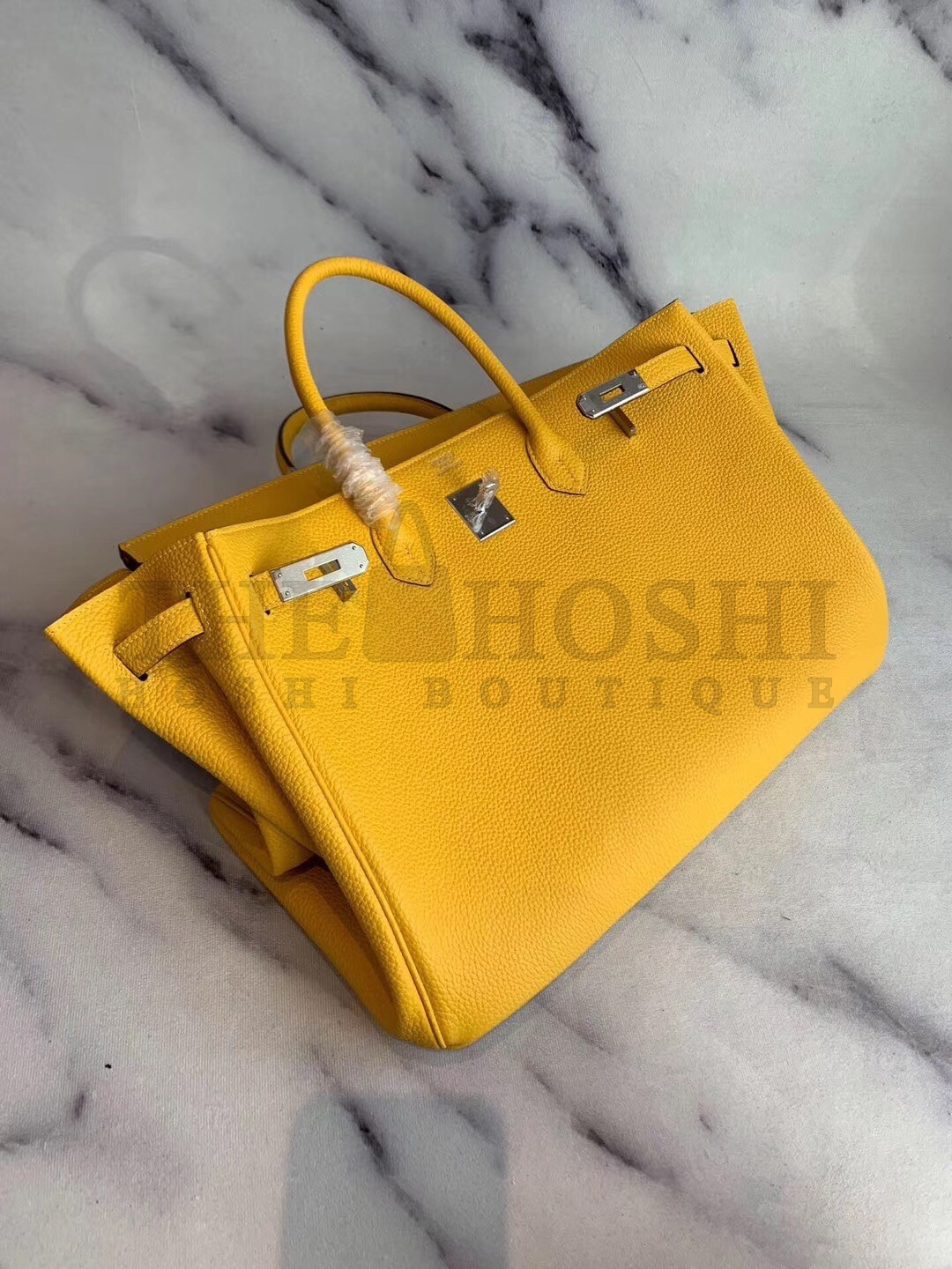 H**me5 Yellow Clemence Birkin 40cm Handmade Bag Master Quality