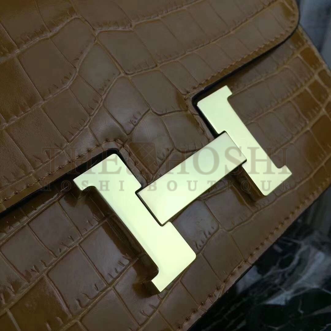 H**me5 Camarel Constance MM 24cm Crocodile Bag Master Quality