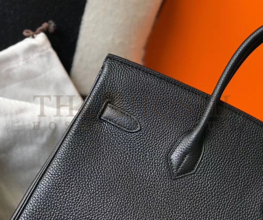 H**me5 Birkin 35 Bag in Black Clemence Leather with GHW Master Quality