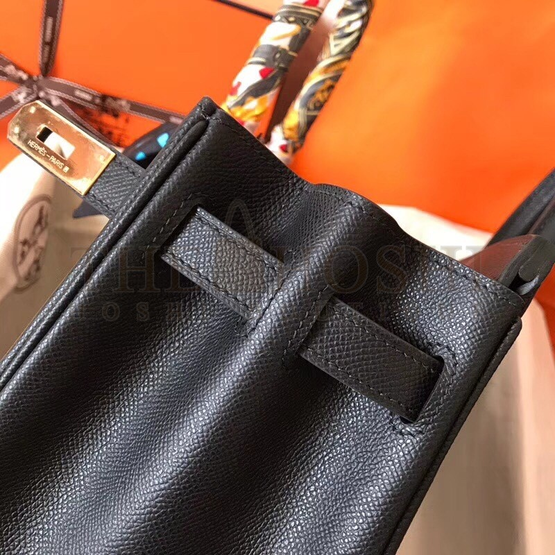 H**me5 Black Birkin 30cm Epsom Handmade Bag Master Quality