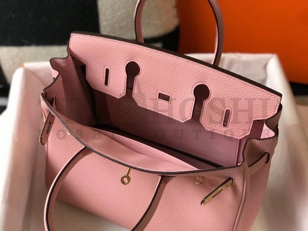H**me5 Pink Clemence Birkin 30cm Bag GHW Master Quality