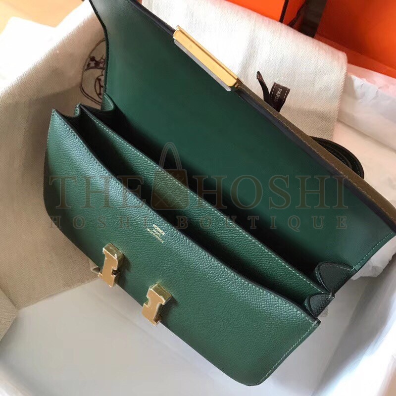 H**me5 Vert Anglais Epsom Constance Elan 25cm Bag Master Quality