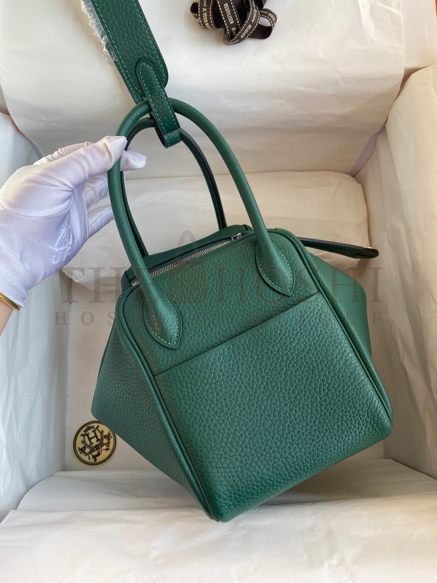 H**me5 Lindy 26 Handmade Bag In Malachite Clemence Leather Master Quality
