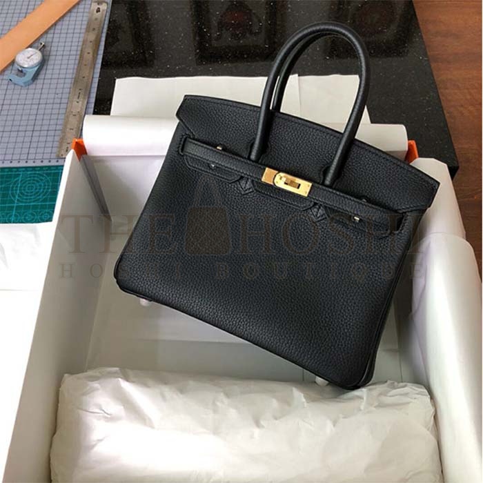 H**me5 Women Birkin 30 Bag in Epsom Leather with Gold Hardware-Black Master Quality