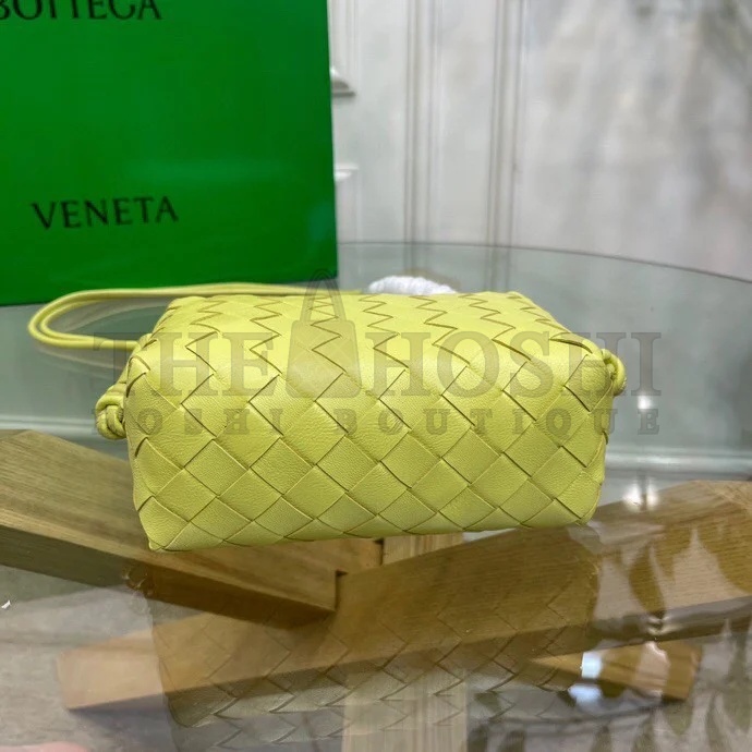 B0tt*ga Ven*ta Loop Mini Bag In Kiwi Intrecciato Lambskin Master Quality