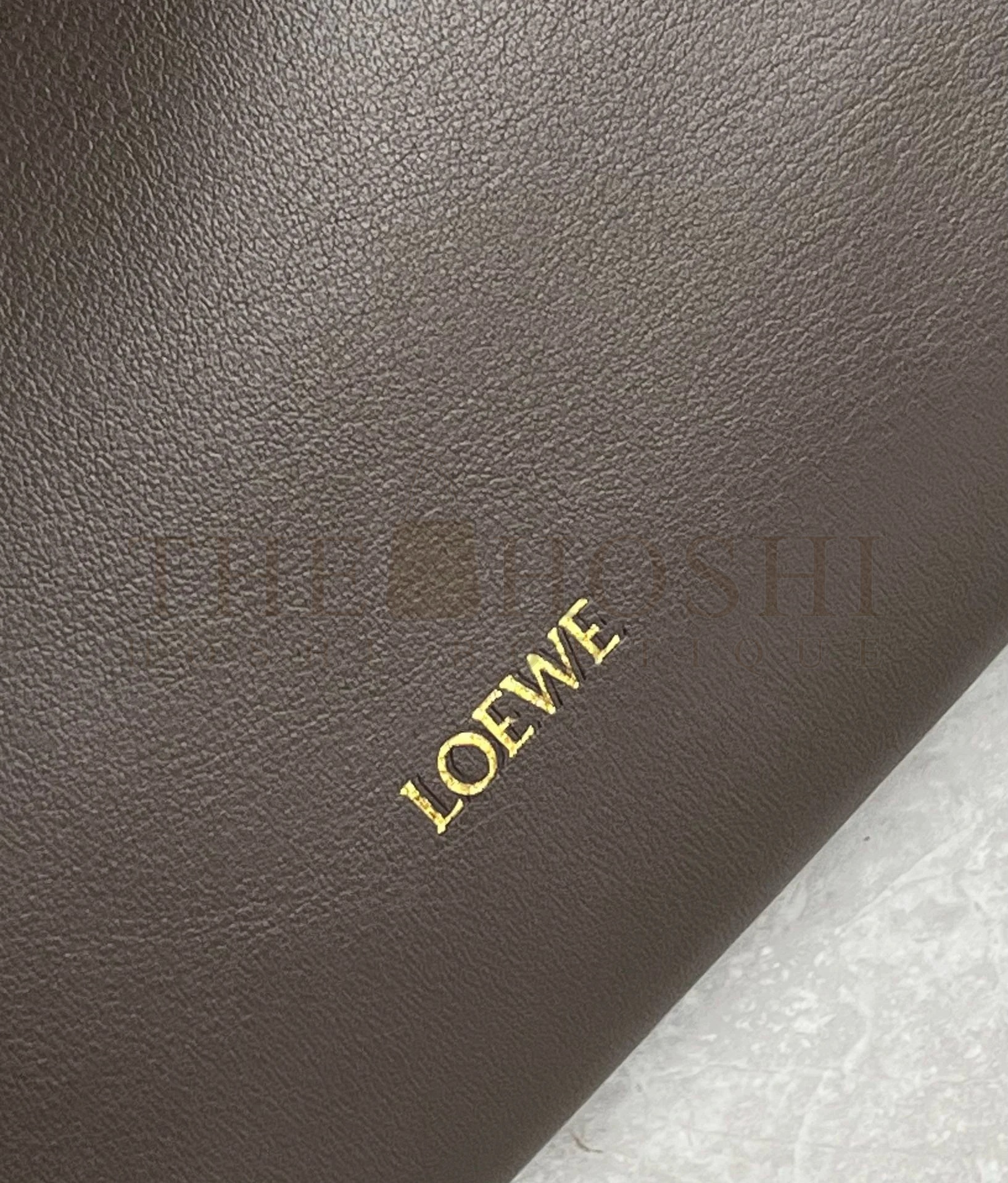 L0ew* Flamenco Clutch Bag in Chocolate Nappa Calfskin size：30cm Master Quality