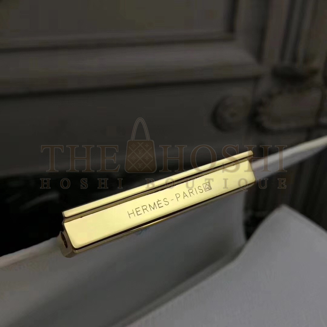 H**me5 White Constance MM 24cm Epsom Leather Bag Master Quality