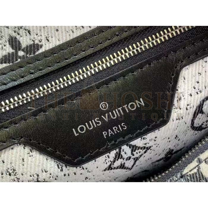 L0vis Vvtt0n LV Women Speedy Bandoulière 25 Handbag Gray Denim Textile Jacquard Master Quality