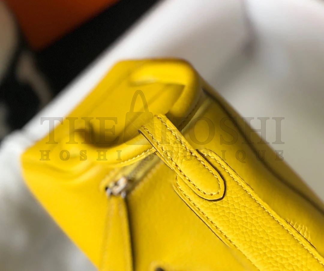 H**me5 Lindy Mini Bag In Yellow Clemence Leather GHW Master Quality