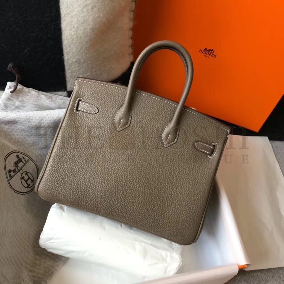 H**me5 Birkin 25cm Bag In Taupe Clemence Leather Master Quality