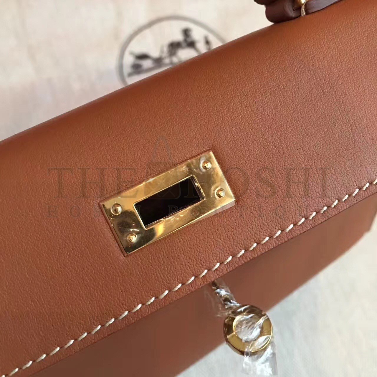 H**me5 Gold Swift Kelly Mini II Handmade Bag Master Quality