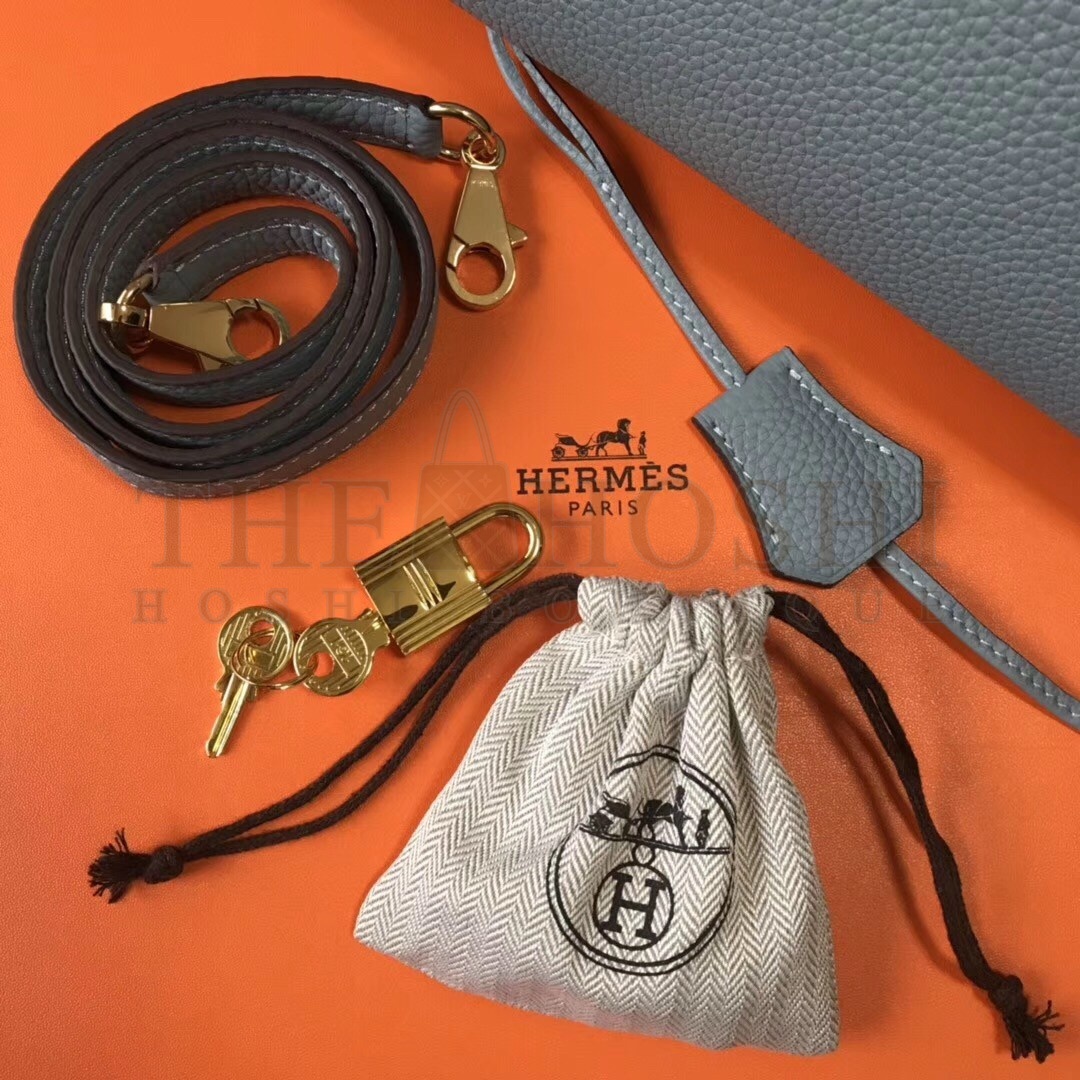 H**me5 Blue Lin Clemence Kelly 28cm Bag Master Quality