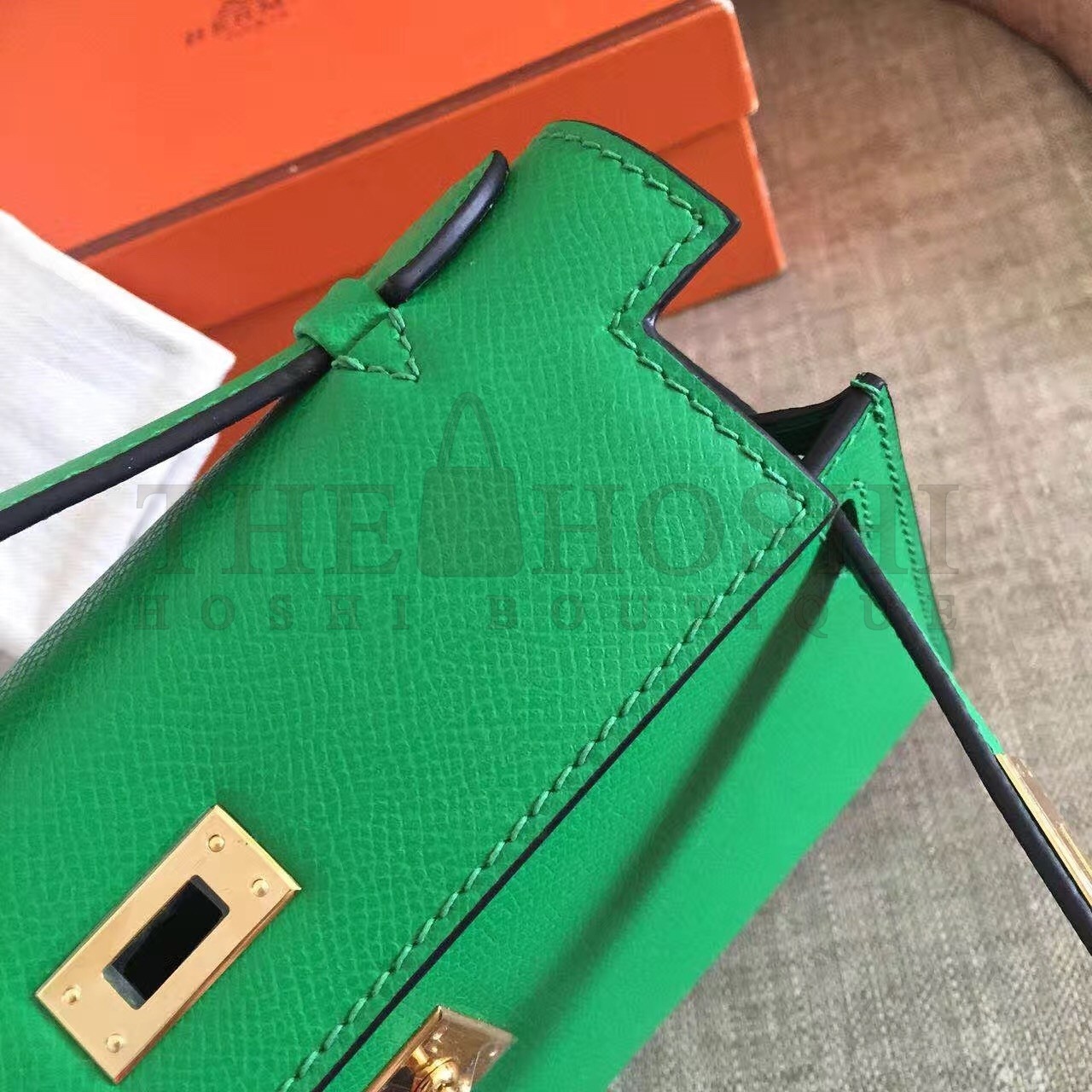 H**me5 Bambou Kelly Pochette Epsom Handmade Bag Master Quality