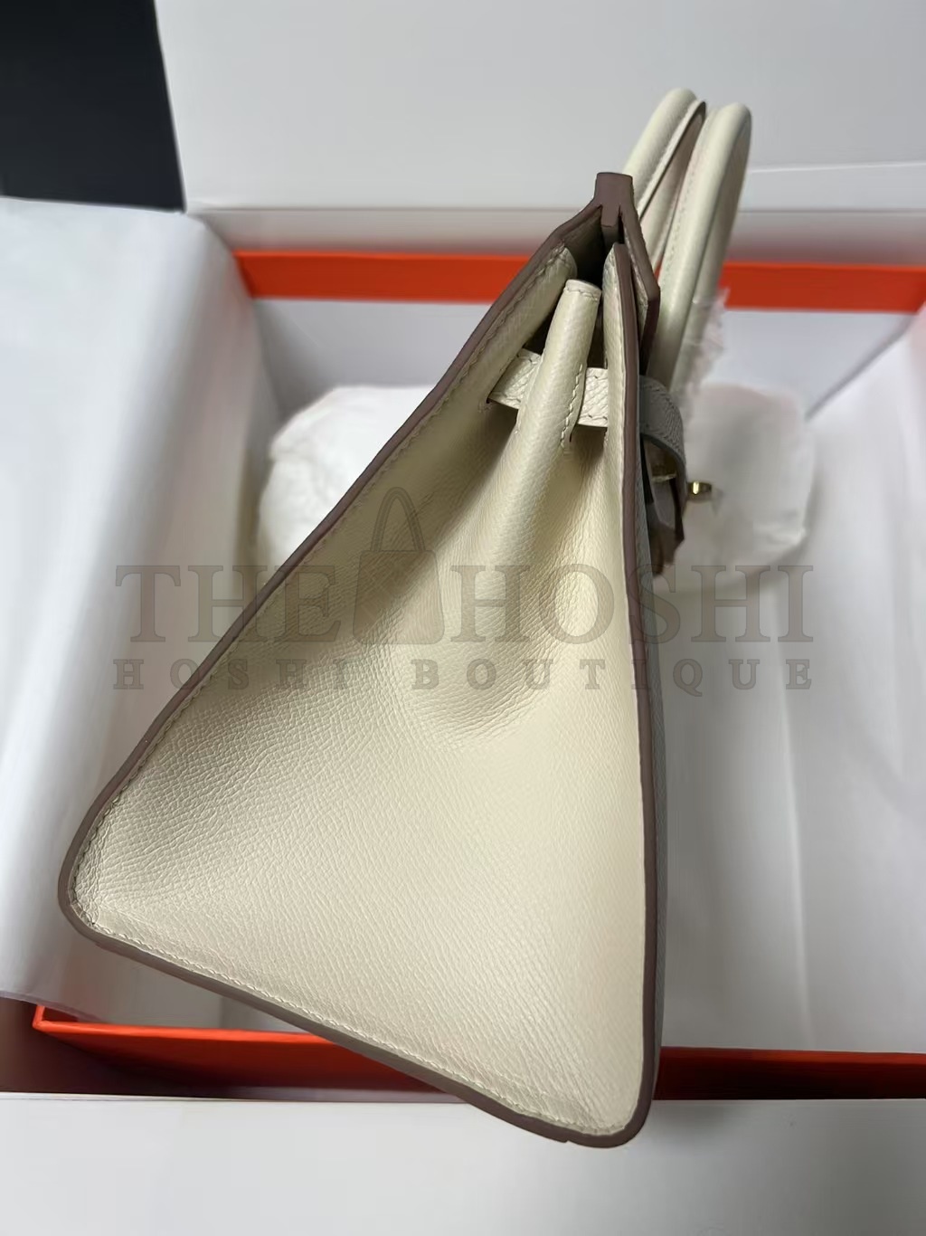 H**me5 Cream Birkin 25cm Epsom Handmade Bag Master Quality