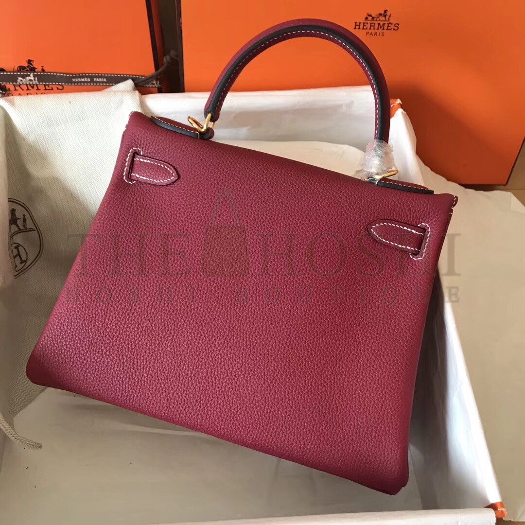 H**me5 Ruby Clemence Kelly 28cm Handmade Bag Master Quality