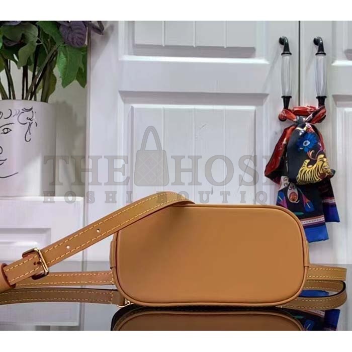L0vis Vvtt0n LV Women Nano Alma Handbag Monogram Coated Canvas Natural Cowhide Leather Master Quality