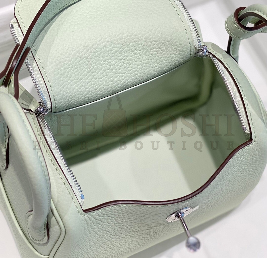 H**me5 Lindy Mini Bag In Vert Fizz Clemence Leather PHW Master Quality