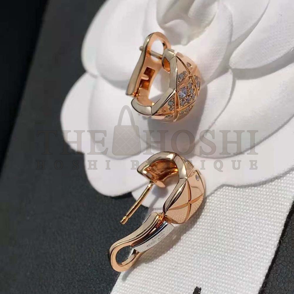 Ch**el Women Coco Crush Earrings in 18K Beige Gold Master Quality