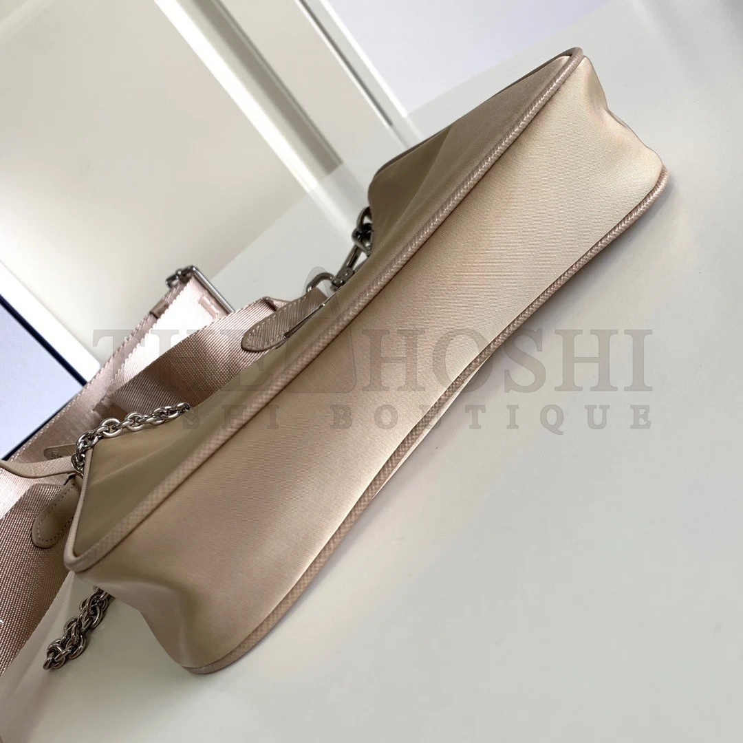 Pra*a Re-Edition 2005 Shoulder Bag In Beige Re-Nylon Master Quality