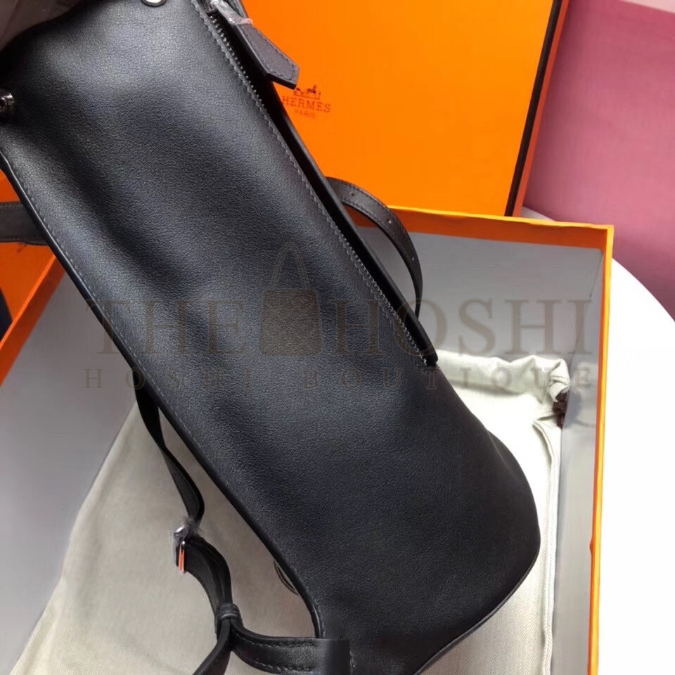 H**me5 GR24 Backpack In Black Swift Calfskin Master Quality