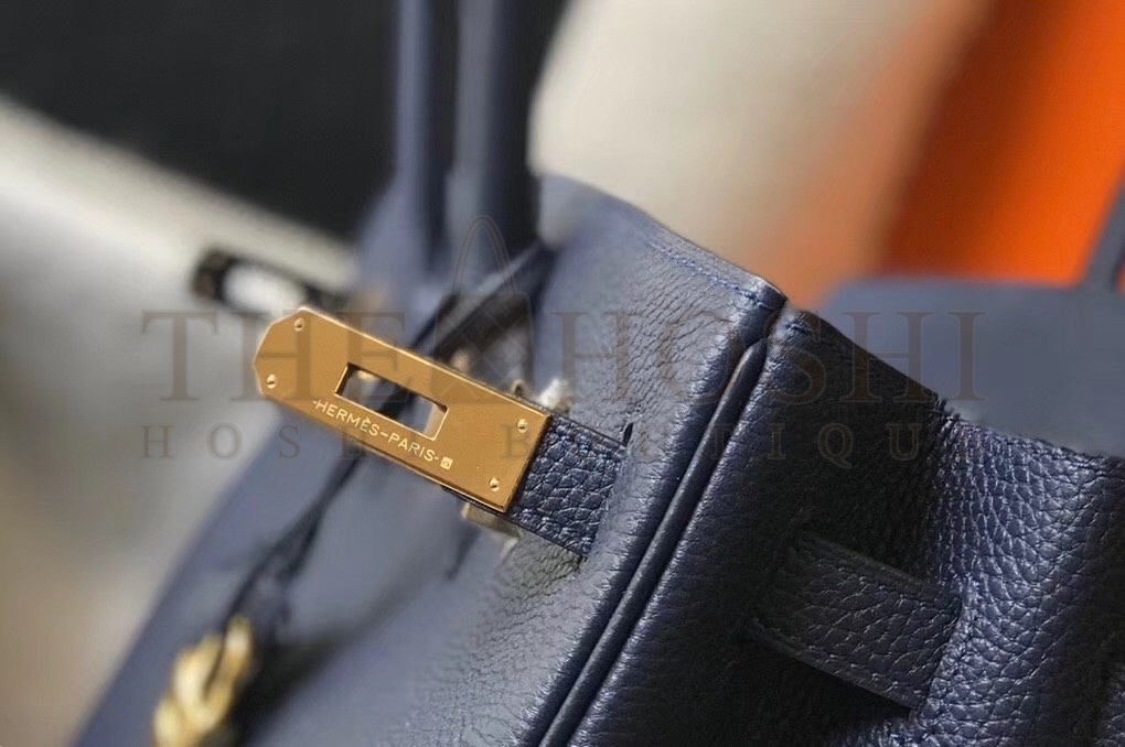 H**me5 Navy Blue Clemence Birkin 30cm Bag Master Quality