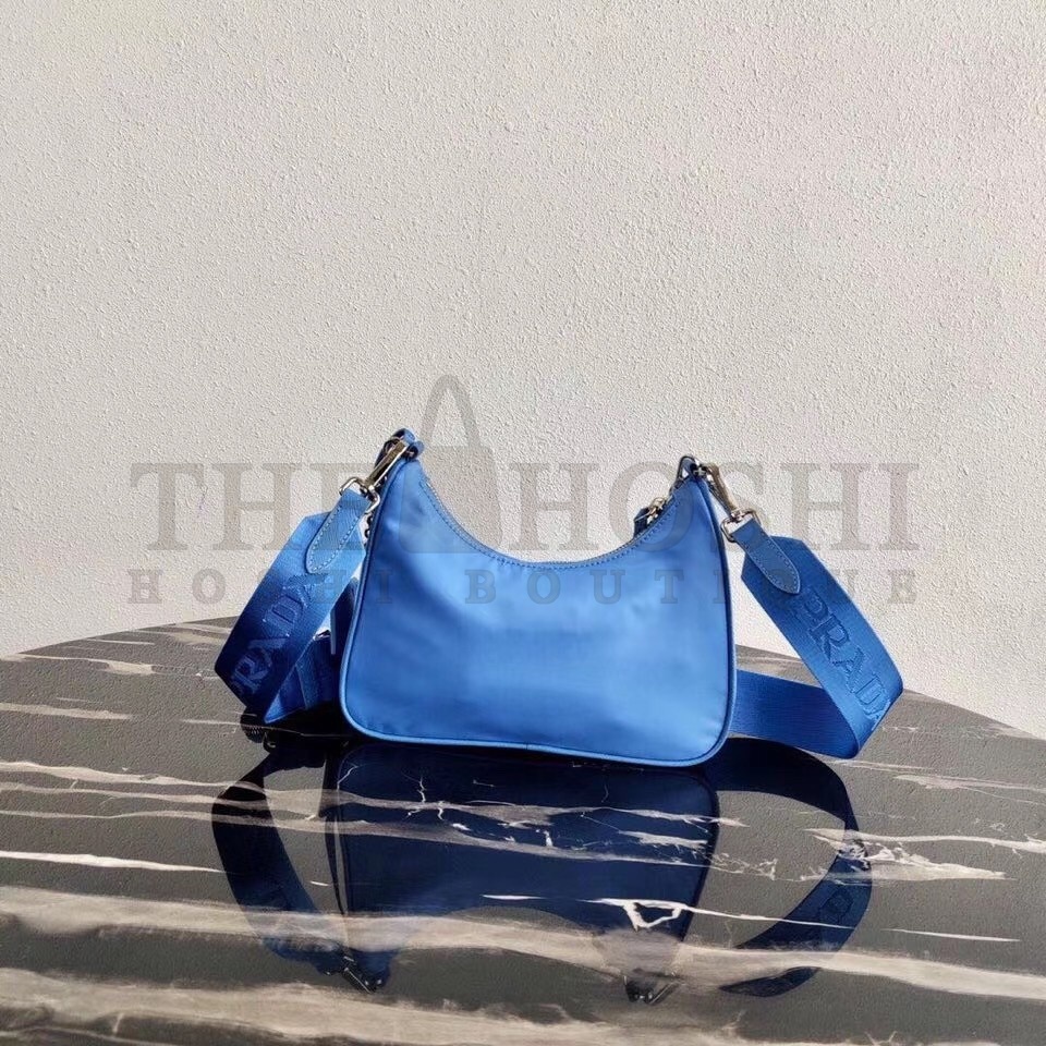 Pra*a Periwinkle Blue Nylon Re-Edition 2005 Shoulder Bag Master Quality