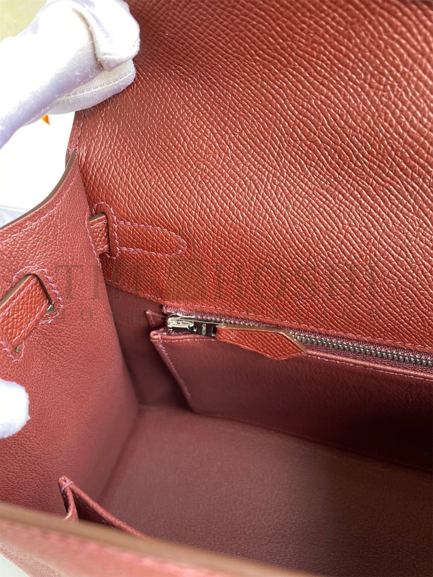 H**me5 Epsom Kelly 25cm Sellier Handmade Bordeaux Baga Master Quality