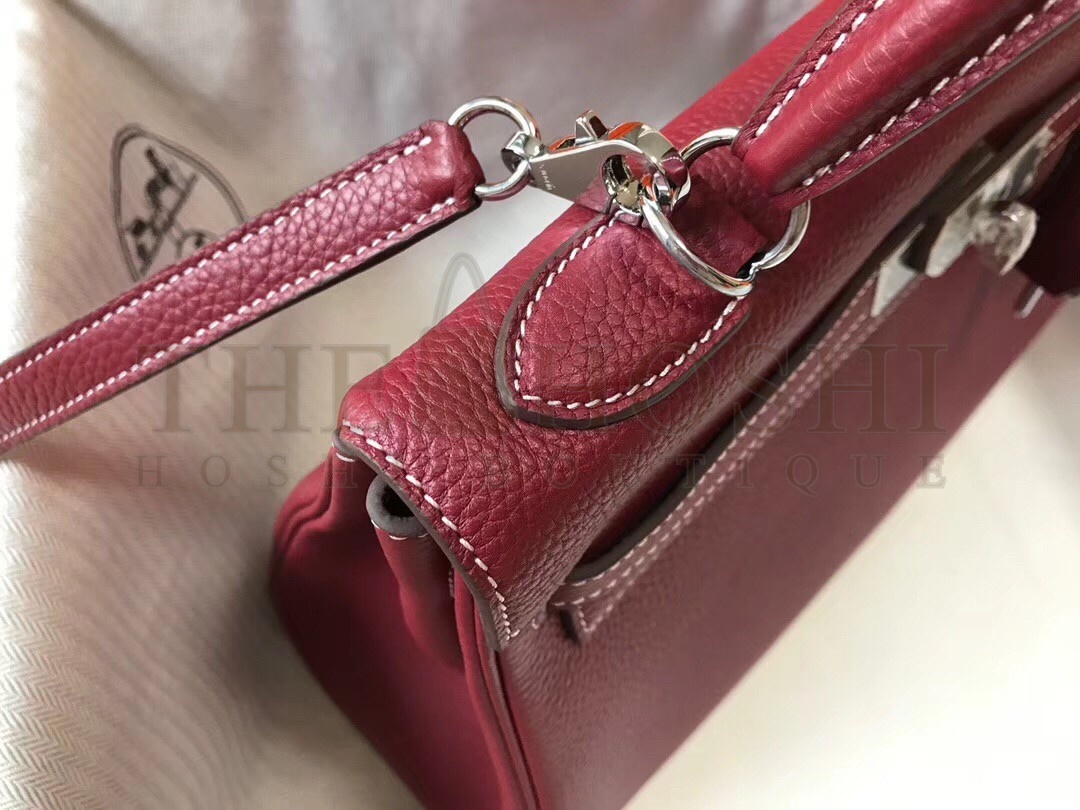 H**me5 Bordeaux Clemence Kelly 32cm Retourne Bag Master Quality