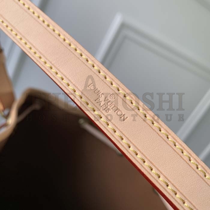 L0vis Vvtt0n LV Women Noé Bucket Bag Brown Monogram Coated Canvas Cowhide Leather Master Quality