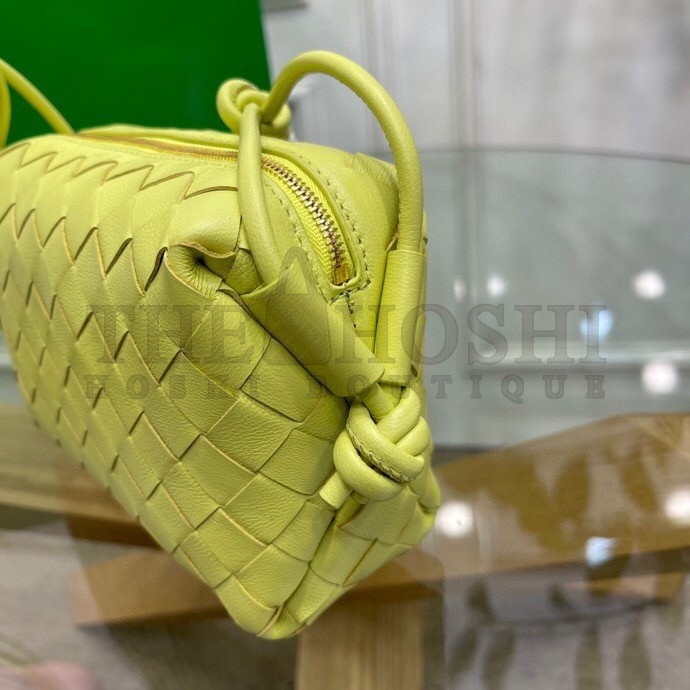 B0tt*ga Ven*ta Loop Mini Bag In Kiwi Intrecciato Lambskin Master Quality