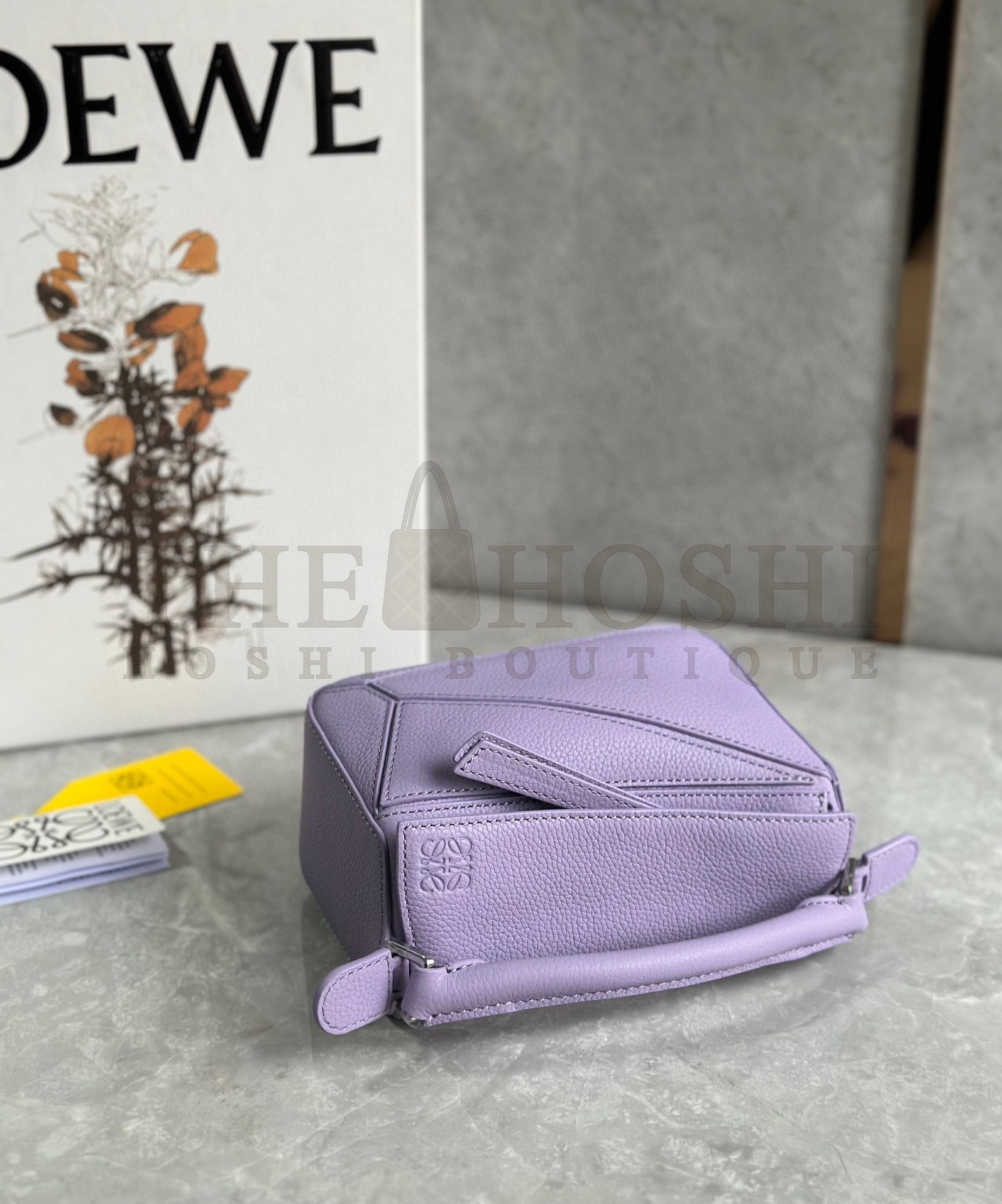 L0ew* Puzzle Mini Bag In Lilas Grained Calfskin Master Quality