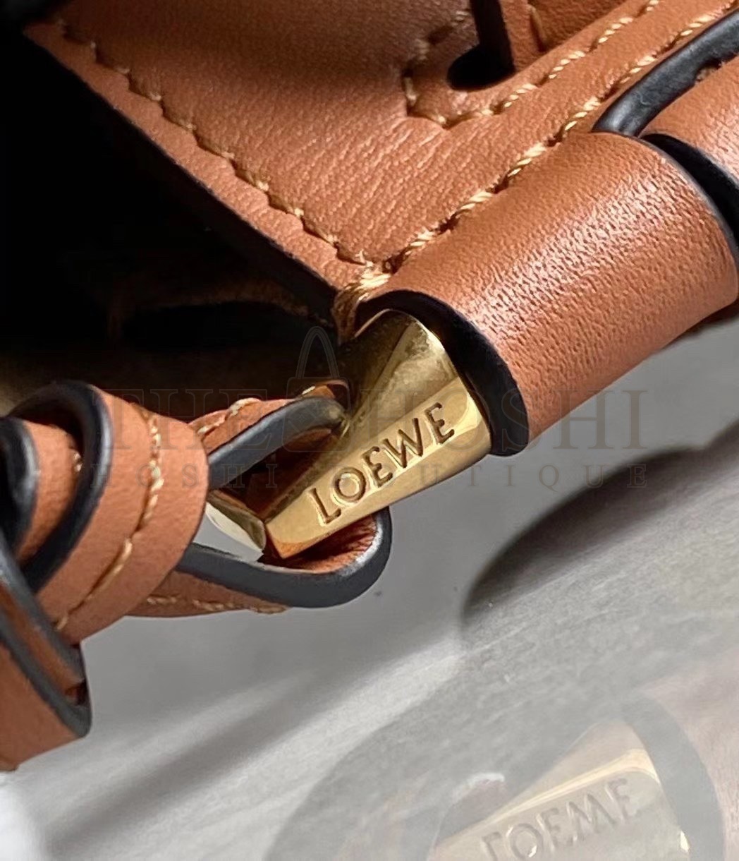 L0ew* Gate Dual Mini Bag In Tan Calfskin Master Quality