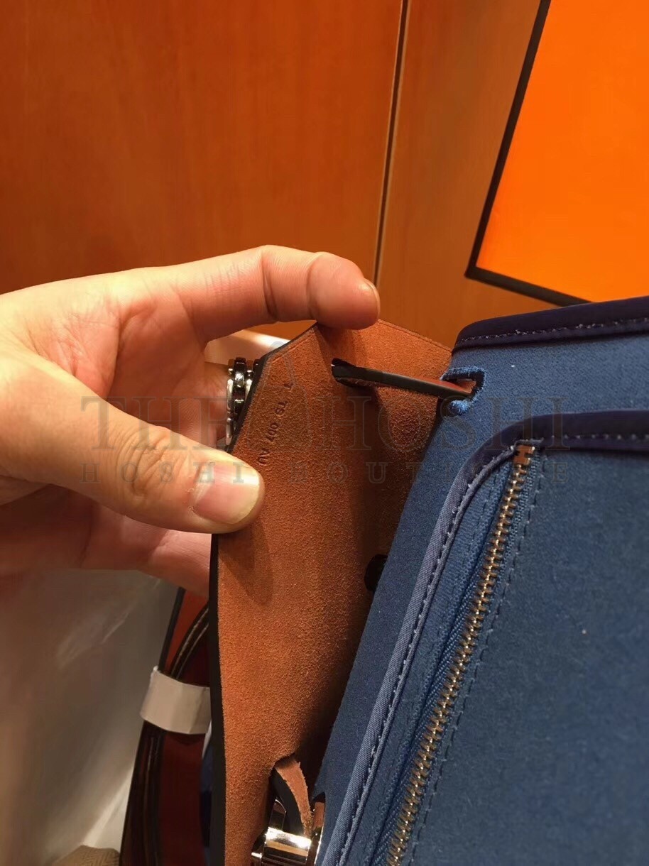 H**me5 Herbag Zip 31cm Bag In Camel And Blue Master Quality