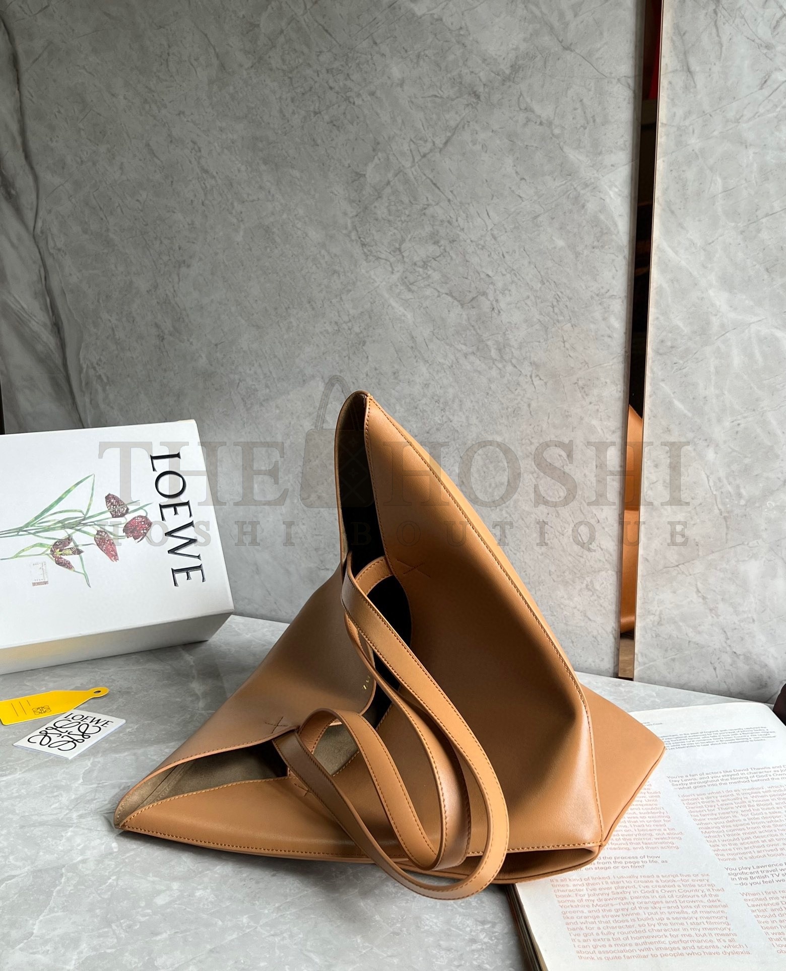 L0ew* Large Puzzle Fold Tote Bag in Tan Calfskin Master Quality