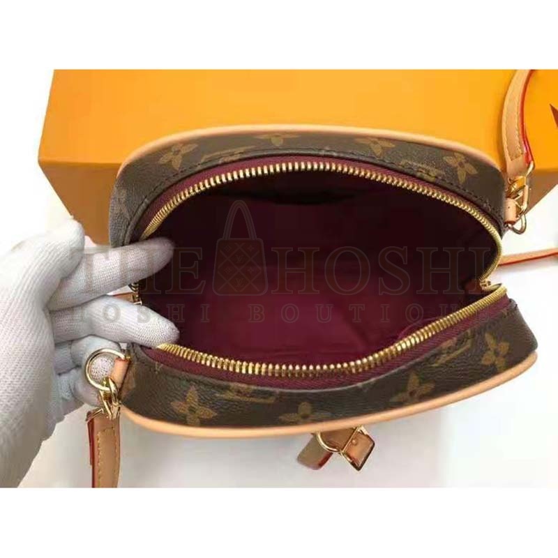 L0vis Vvtt0n LV Women Deauville Mini Handbag Monogram Coated Canvas-Brown Master Quality