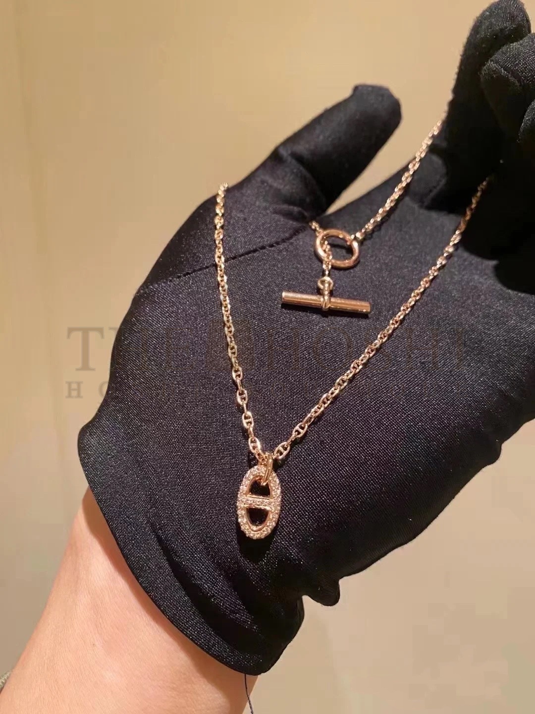 H**me5 Pig Nose Necklace, Full of D1am0nds Master Quality