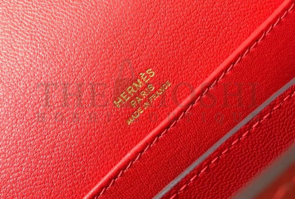 H**me5 Roulis Mini Bag In Red Embossed Crocodile Calfskin Master Quality