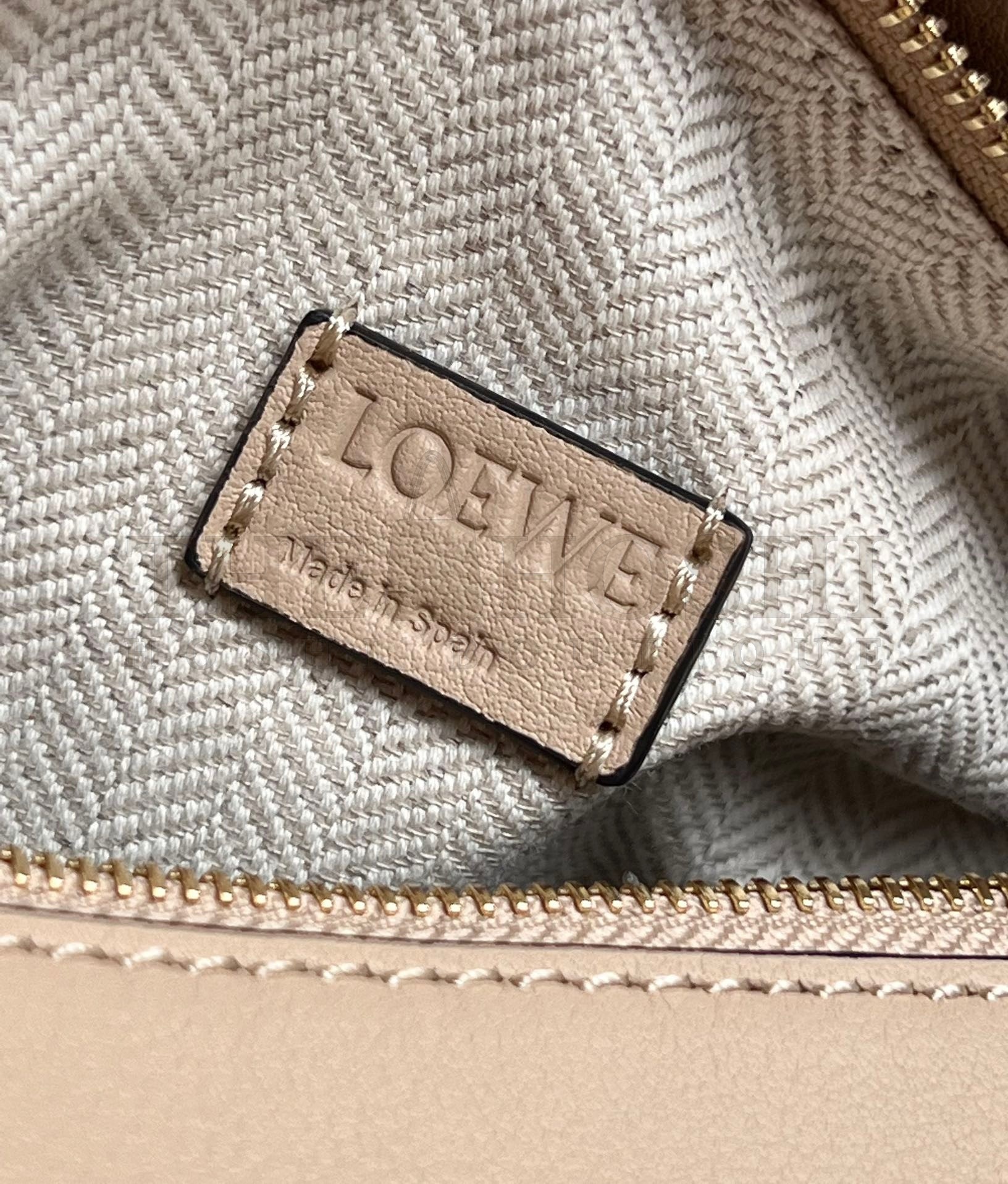 L0ew* Puzzle Mini Bag In White/Warm Desert Calfskin Master Quality
