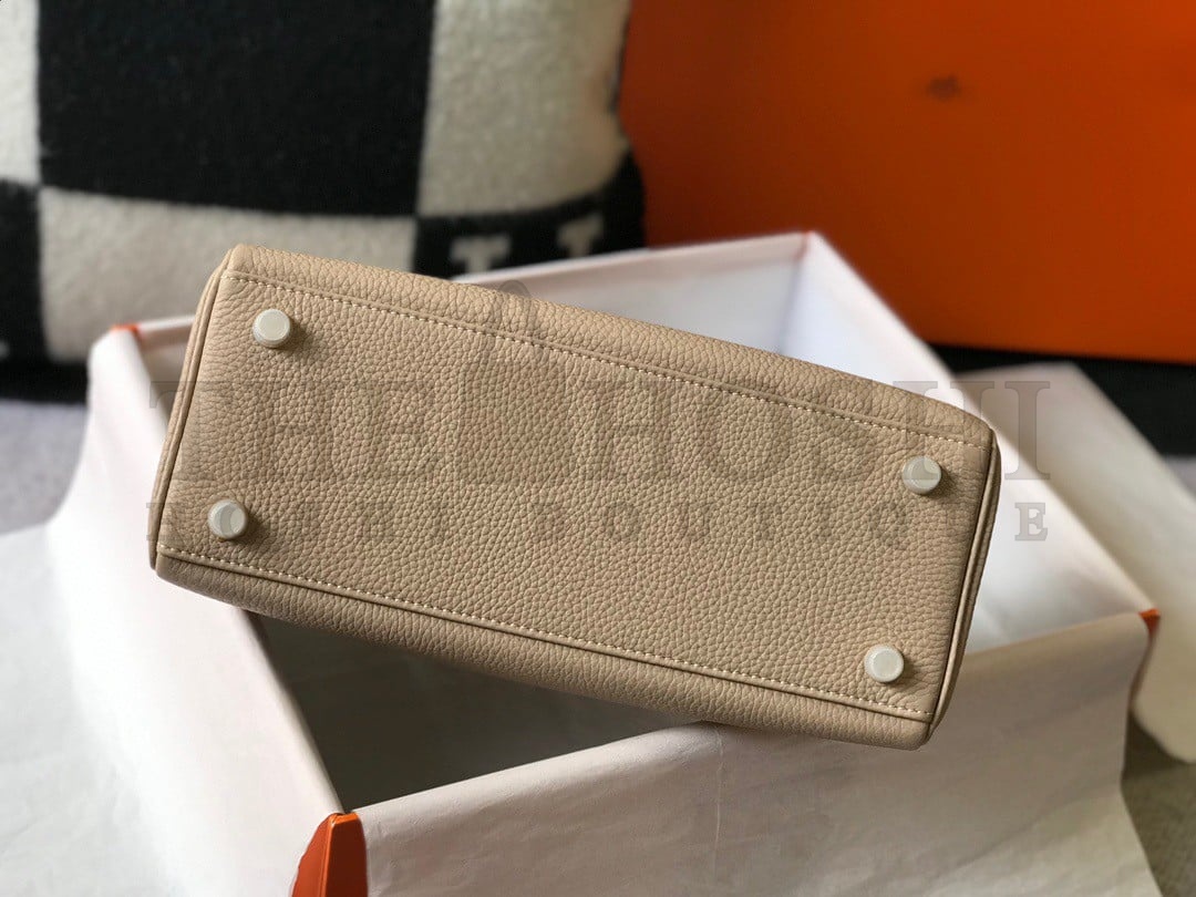 H**me5 Kelly 32cm Retourne Bag in Trench Clemence Leather GHW Master Quality