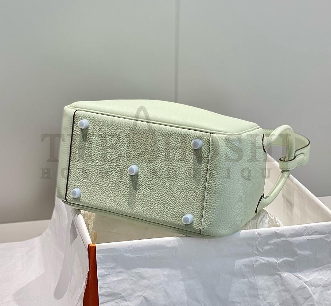 H**me5 Lindy 26cm Bag In Vert Fizz Clemence Leather GHW Master Quality