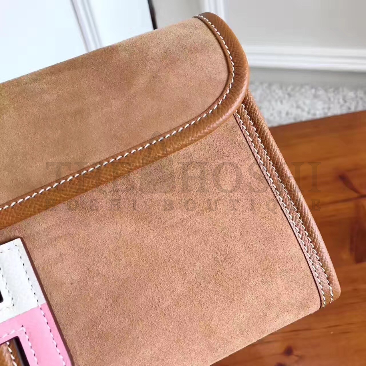 H**me5 Ocre Suede Jige Elan 29 Clutch Bag Master Quality